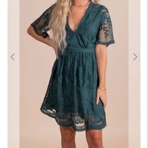 Teal lace dress. New with tags! Size XL